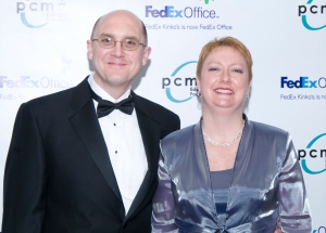 A "red carpet" shot of my husband and I at the PCMA Education Foundation Dinner in 2009